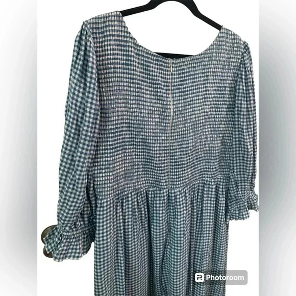 Jessa Kae x Leah Ryder Blue Gingham Dress 1x - Picture 7 of 7